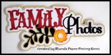 FAMILY PHOTO 'S title scrapbook premade paper piecing by Rhonda