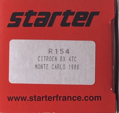 1/43 STARTER R154 CITROEN BX4TC 1986 MONTECARLO #15 ANDURET & PEUVERGNE: NUOVO CON SCATOLA - Foto 3 di 5