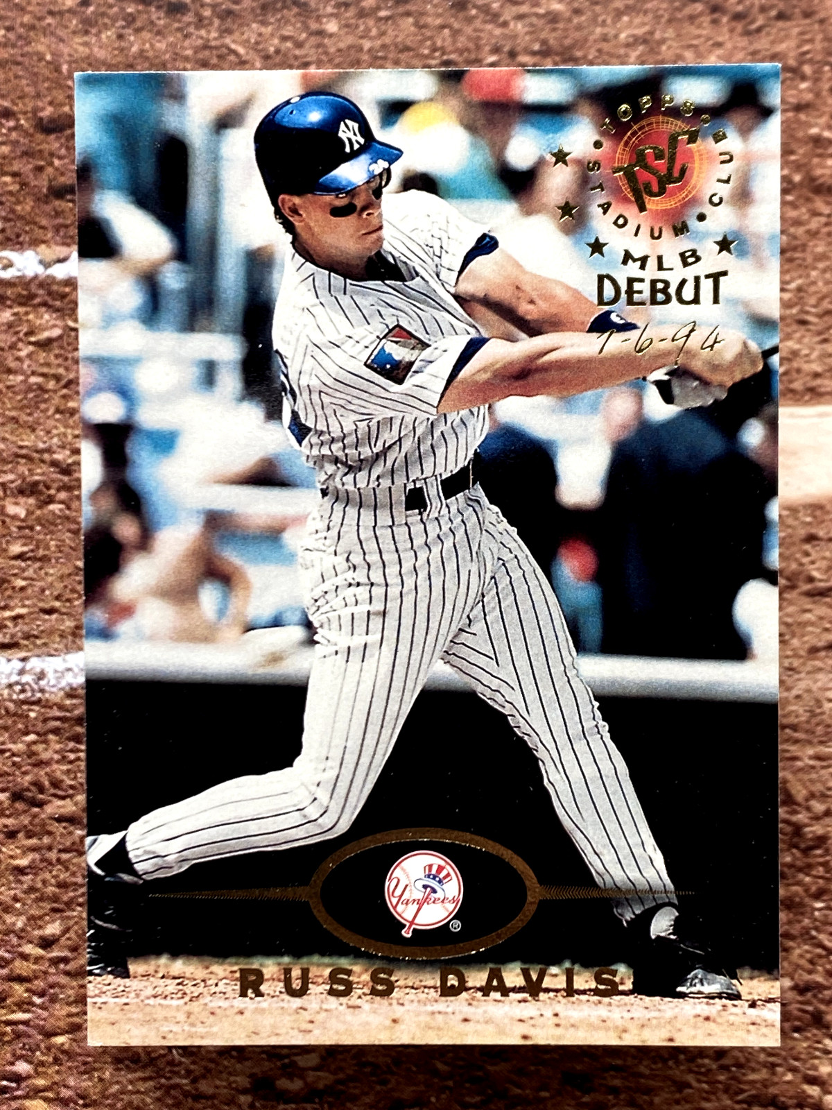 Russ Davis 1995 Topps Stadium Club #359 New York Yankees