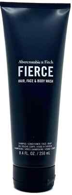 Abercrombie & Fitch A&F FIERCE Shampoo Conditioner Face Body Wash NEW 8.4 oz 