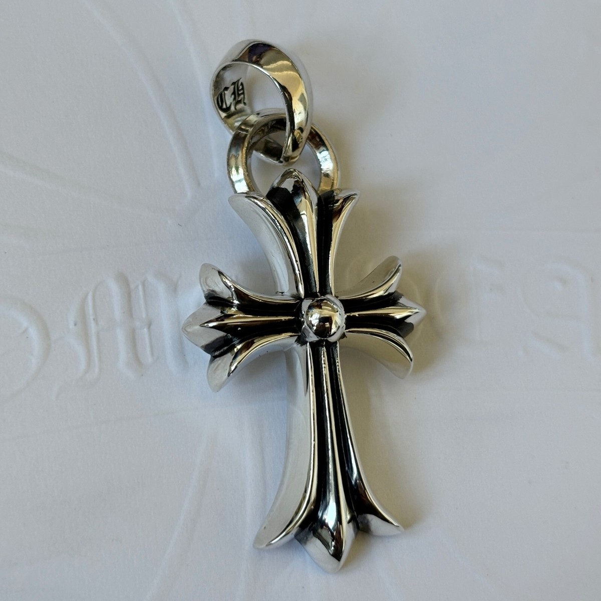 100% Authentic Chrome Hearts CH Cross Charm Pendant Small With
