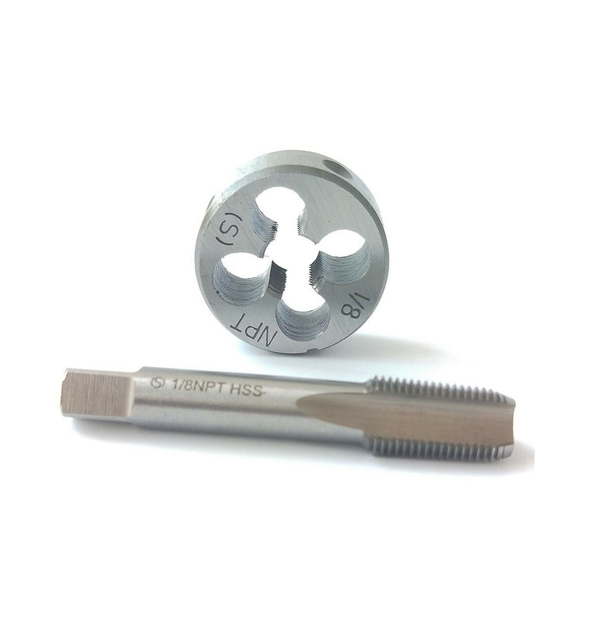 1 Set 1/8 NPT Tap and Die 1/8 27 NPT/Z Right Hand Tool Kit High