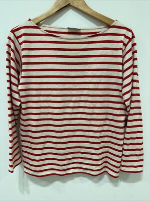 Saint Laurent By Hedi Slimane Red Striped Top | eBay