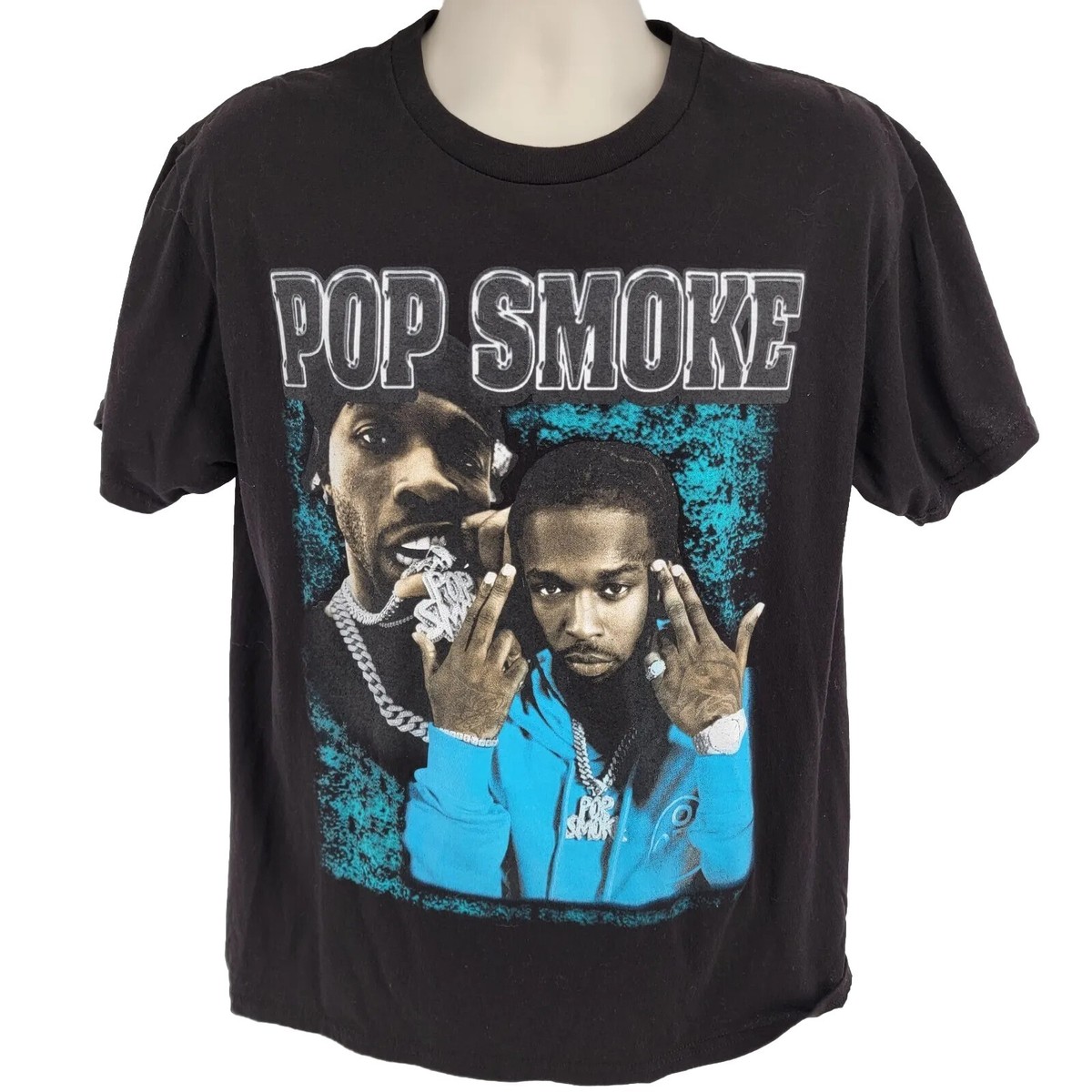 Pop Smoke Graphic Hip Hop T-shirt Size L Black | eBay Pop Smoke Graphic Hip Hop T-shirt Size L Black | eBay