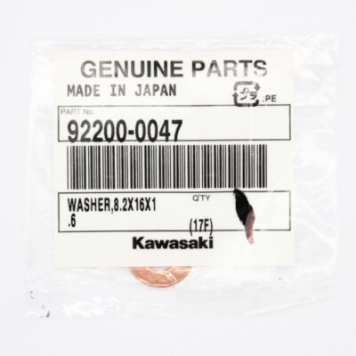 #ad Kawasaki Washer 8.2 X 16 X 1.6 Part Number 92200 0047 $12.99