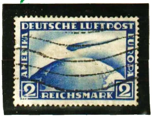 German Used Air Mail Transportation Postal Stamps