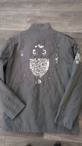 Blac Label Herren 2X Jacke grau Full Zip Military Patches Outdoor Grunge dick - Bild 2 von 17