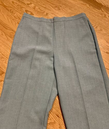 Alfred Dunner Womens Pants 14 Short Seafoam Blue NEW Elastic Waist Straight Leg - Picture 2 of 9