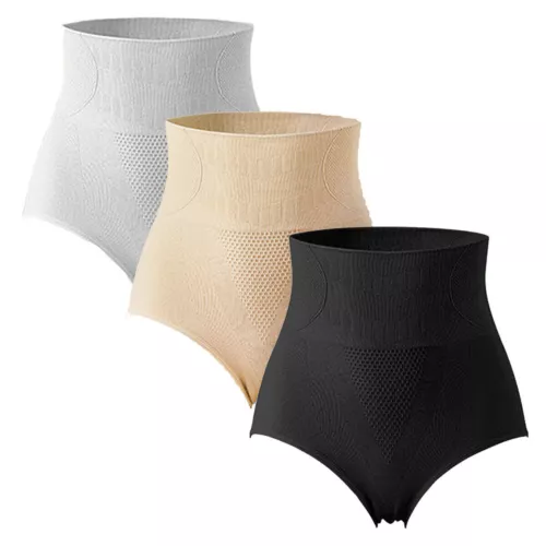 3x Womens Magic High Waist Slimming Knickers Briefs Shapewear Firm Tummy Control