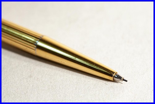 1973 Oro MONTBLANC 1557 Matita A Pressione NOBLESSE, F 0,5 Mm Mine VINTAGE - Foto 5 di 6