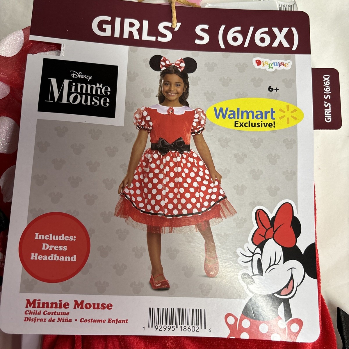 Disney Minnie Mouse Halloween Costume Party Dress Girls Size Small