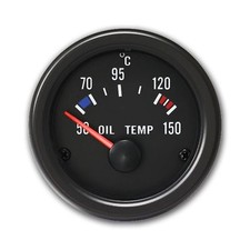 JOM Zusatzinstrument 52mm Öltemperatur Anzeige 50-150 °C Youngtimer schwarz