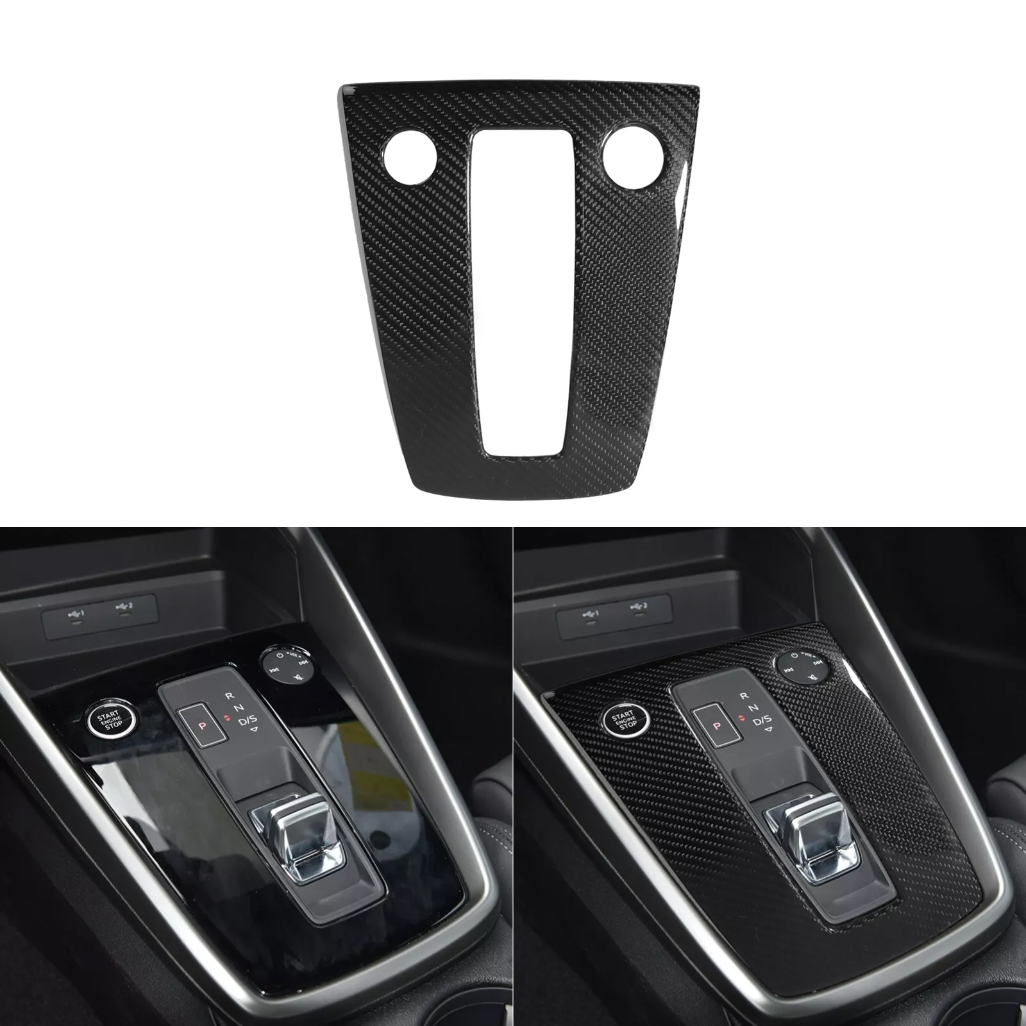 For Audi A3 S3 RS3 8Y 20-24 Real Dry Carbon Fiber Console Gear