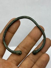 Antique Ancient near eastern old Roman bronze bracelet rare old peace