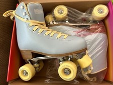 New with Box Impala Quad Rollerskates - Sky Blue/Yellow Size 9