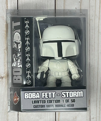 Super Toycon 2015 Boxman Designs 1 of 50 Boba Fett Storm Custom Bobble-Head i1-1