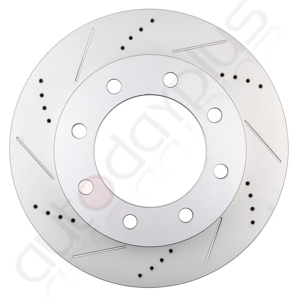 Front Brake Rotors And Ceramic Pads For 2005 2006-2011 Ford F-350 Super Duty - Изображение 2 из 4