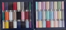 COATS MOON TKT120 BOX OF 24x1000 YARDS POLYESTER SEWING THREAD MIXED  COLOURS