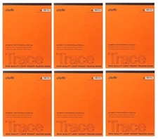 6 U-Create Tracing Pads 9" x 12" 25 lb Tracing Drawing Art Paper 40 Sheets  