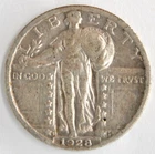 United States 1928-S Standing Liberty Quarter 90% Silver San Francisco Mint Coin