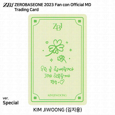 ZEROBASEONE ZB1 2023 Fan Con Official MD Trading Card ZEROBASEONE ZB1 2023 Fan Con Official MD Trading Card