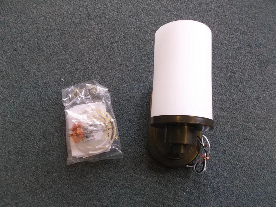 D09141616 Iluminación Artesanal Parkdale 1 Luz Interior Pared Pasillo Pasillo Luz Bronce Foto 2 de 4