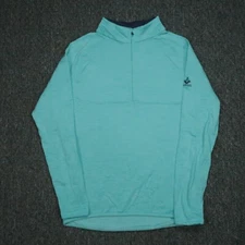 Peter Millar Pullover Mens Small Blue Maven Performance Quarter Zip Mira Vista