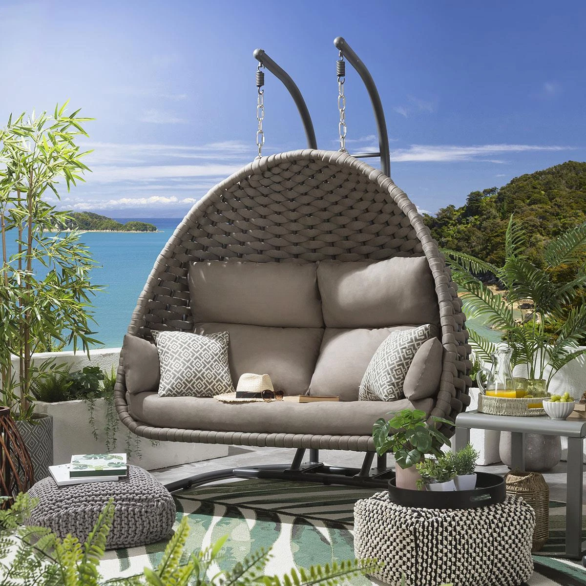Double hanging garden chair outlet