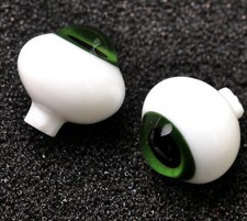 Perfect Glass 10MM BJD Eyes DarkGreen Iris Black Pupil for BJD Doll