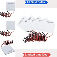 5 Pcs Peltier Module TEC1-12706 12V 6A 60W 40mm Thermoelectric Cooler Heatsink