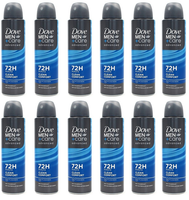 12X Dove Men+Care Advanced Deospray Clean Comfort ¼ Pflegecreme 72H Schutz 150Ml