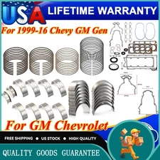 Engine Rebuild Re-Ring Kit Gasket Set For GM Chevy GMC GEN III 4.8/5.3/5.7L 6.0L