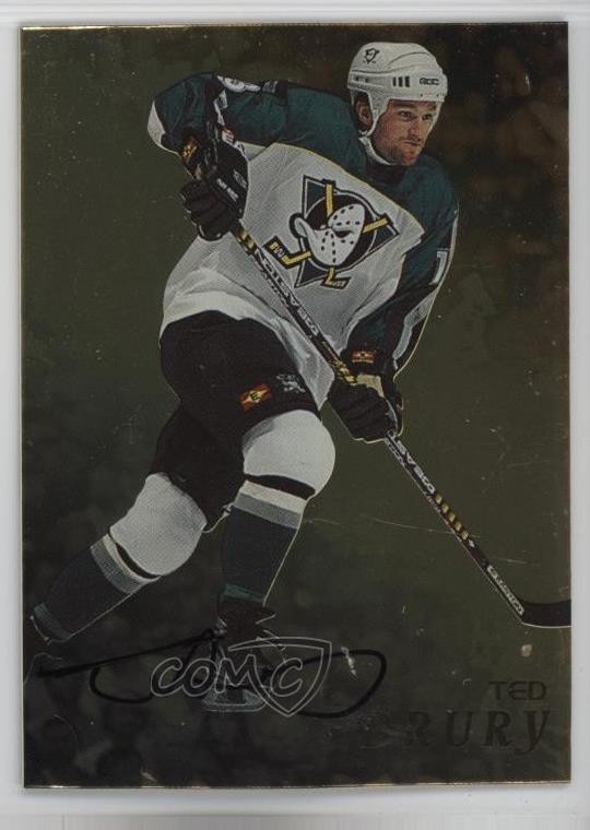 1998-99 ITG Be A Player Gold Auto Ted Drury #5 Auto 16tx