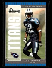 2005 Bowman #163 Courtney Roby Rookie Card Tennessee Titans. rookie card picture