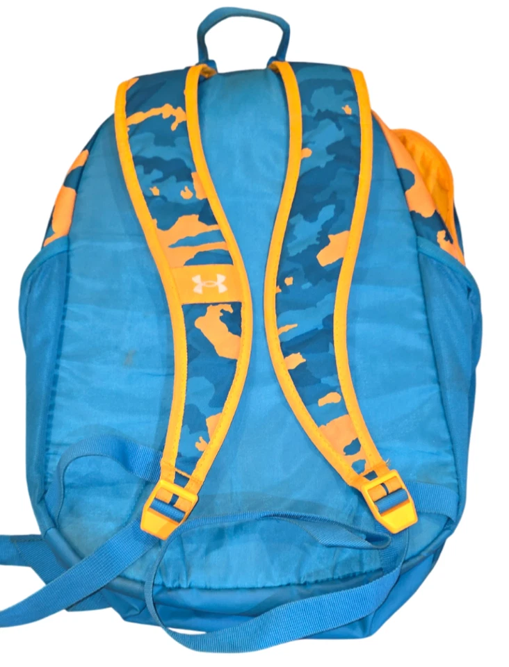 Under Armour Hustle Sport рюкзак синий/оранжевый камуфляж - Изображение 2 из 4