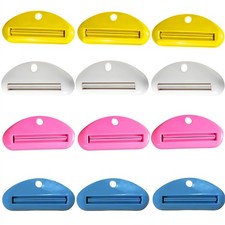 12-Pack Toothpaste Tube Squeezer Tool With 4 Colors, Easy-Squeeze Design For ...