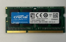 Crucial 8GB DDR3L-1866MHz SODIMM 1.35V CL13 Ram Module Fully Tested Perfect 