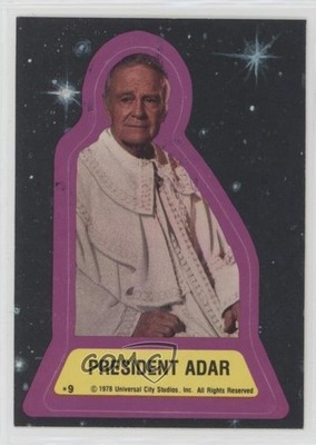 1978 Topps Battlestar Galactica Stickers President Adar #9 1nw5