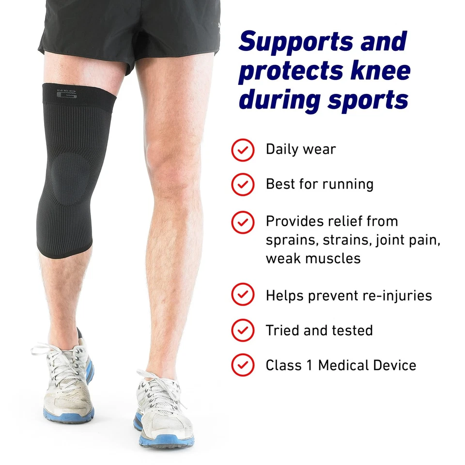 Manga de rodilla para uso diario buena para esguinces tensiones músculos débiles - rodilla inclinada... Foto 3 de 4