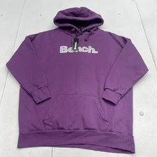 Bench Dayla Dark Purple Oversized Pullover Hoodie Women's Size Large Defects