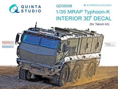 QTSQD35008 1:35 Quinta Studio Interior 3D Decal - MRAP Typhoon-K (TAK kit)
