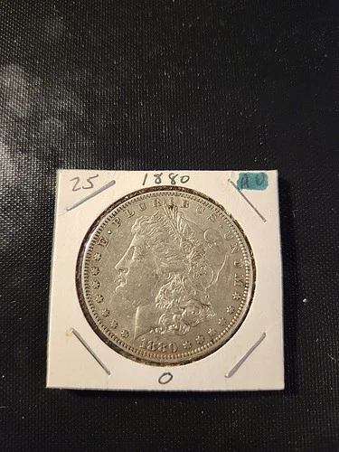 1880-O Morgan Silver Dollar In Extremely Fine Condition