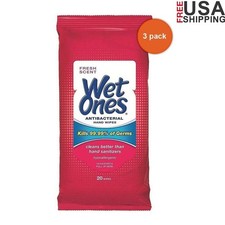 Sensitive Skin Cleansing Wipes 3 Packs of 20 Count Ideal Adults Hygiene New