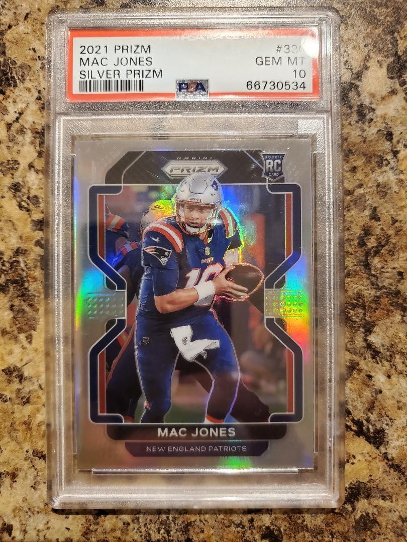 2021 Panini Prizm MAC JONES Rookie Silver Prizm RC #336 PSA 10 GEM MT