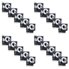 20PK 45013 Black Print on White Tape For DYMO D1 Labelmanager 200 S0720530 1/2"