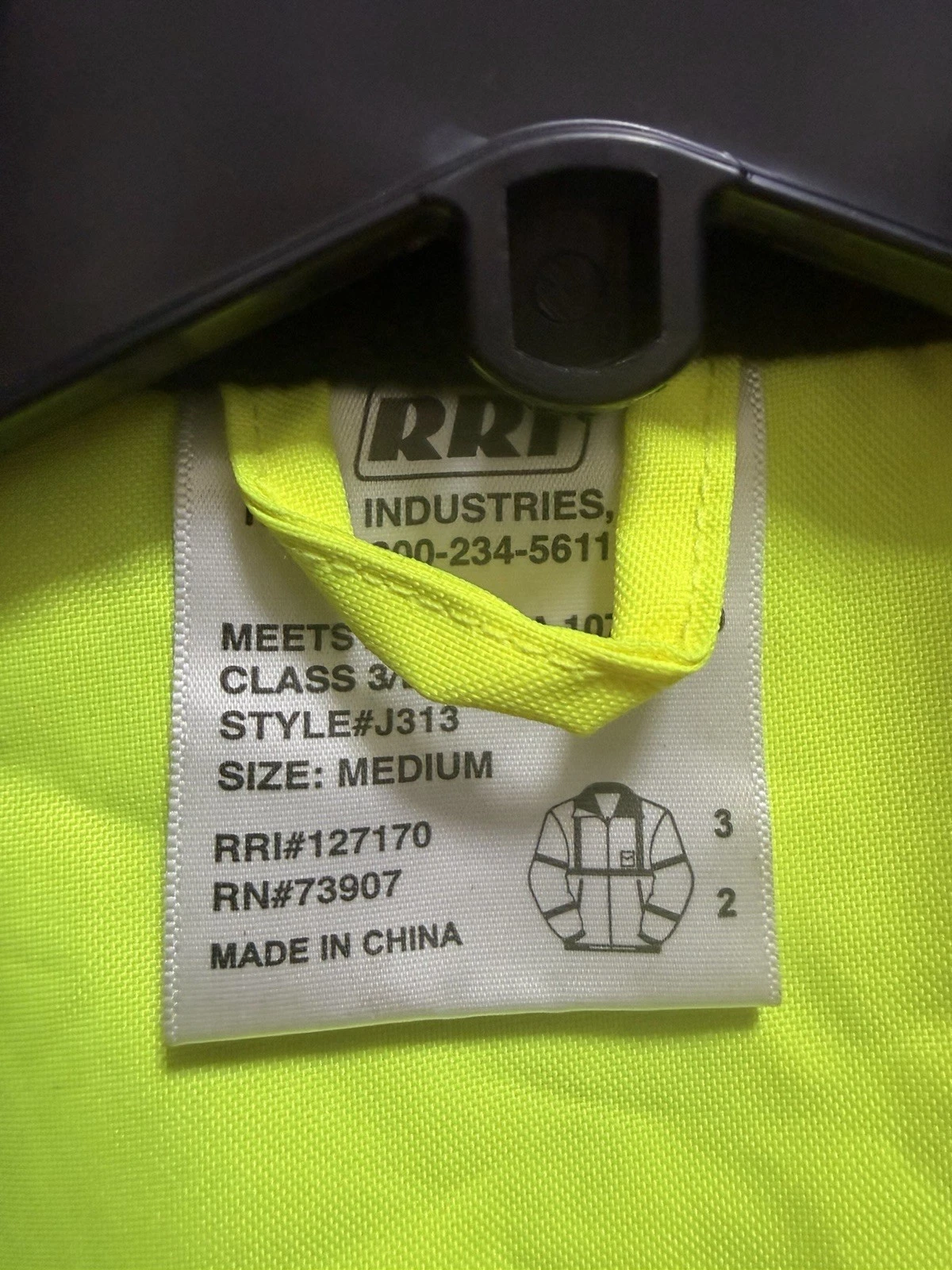 R & R Industries Waterproof Hi Visibility Bomber Jacket Winter Reflective s. M image 5