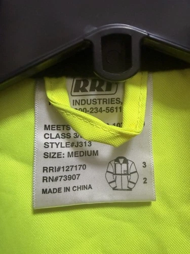 R & R Industries Waterproof Hi Visibility Bomber Jacket Winter Reflective s. M image 5