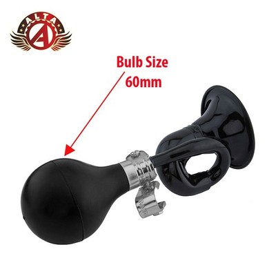 ALTA 7-1/4'' Bugle Air Horn Black Bicycle Bike Squeeze Horn Cruiser Lowrider.