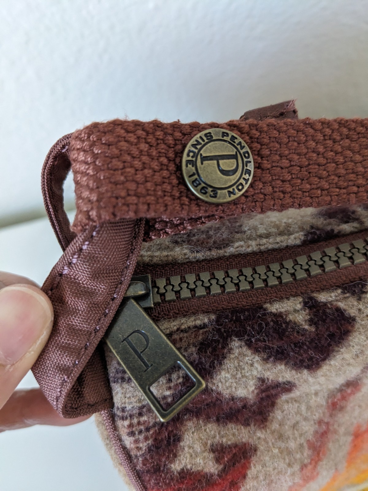 Pendleton Aztec Pattern Wool Crossbody Bag Purse … - image 8