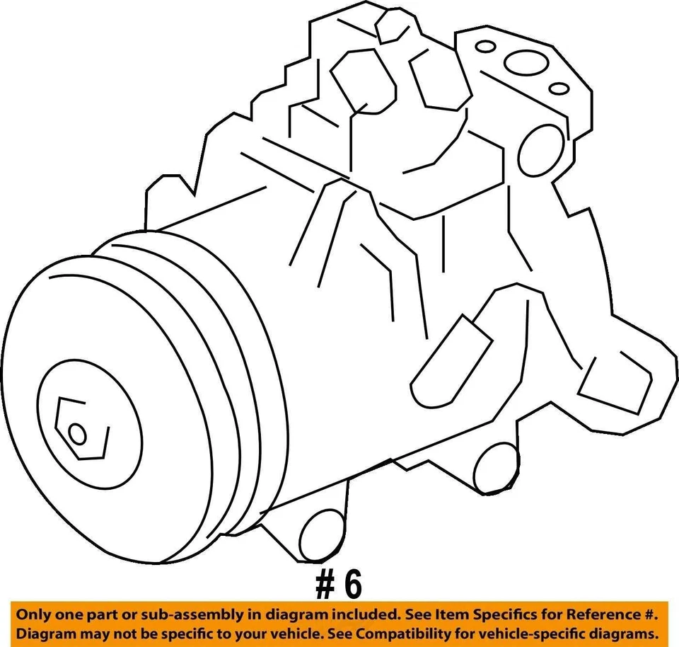 AC Compressor Fits 10-12 LEGACY 6868043 - Image 4 of 4